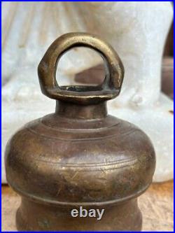 Antique Bronze Hand Forged Beautiful Shape Meditation Tibetan Healing Bell 1800s