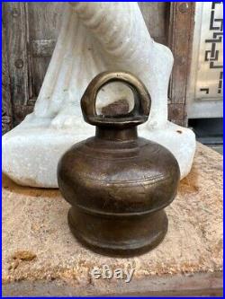 Antique Bronze Hand Forged Beautiful Shape Meditation Tibetan Healing Bell 1800s