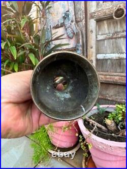 Antique Bronze Hand Forged Beautiful Shape Meditation Tibetan Healing Bell 1800s