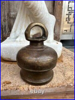 Antique Bronze Hand Forged Beautiful Shape Meditation Tibetan Healing Bell 1800s