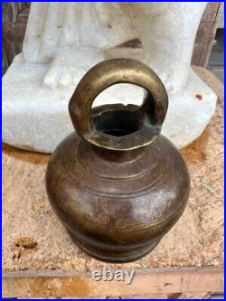 Antique Bronze Hand Forged Beautiful Shape Meditation Tibetan Healing Bell 1800s