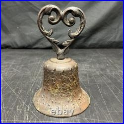 Antique Bronze Or Copper Spanish Mission Bell From 1818 8 3/8 Tall 5 5/8 D