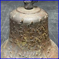 Antique Bronze Or Copper Spanish Mission Bell From 1818 8 3/8 Tall 5 5/8 D