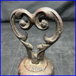 Antique Bronze Or Copper Spanish Mission Bell From 1818 8 3/8 Tall 5 5/8 D