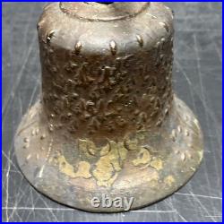 Antique Bronze Or Copper Spanish Mission Bell From 1818 8 3/8 Tall 5 5/8 D