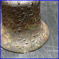 Antique Bronze Or Copper Spanish Mission Bell From 1818 8 3/8 Tall 5 5/8 D