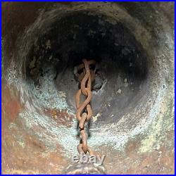 Antique Bronze Or Copper Spanish Mission Bell From 1818 8 3/8 Tall 5 5/8 D