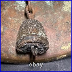 Antique Bronze Or Copper Spanish Mission Bell From 1818 8 3/8 Tall 5 5/8 D