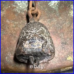 Antique Bronze Or Copper Spanish Mission Bell From 1818 8 3/8 Tall 5 5/8 D
