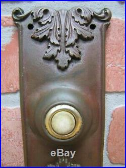 Antique Bronze RH Co MANTUA Door Bell Plate Decorative Arts Hardware Element