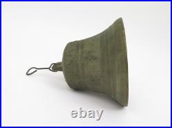 Antique Bronze Ship Bell 6.5 Diameter x 6 Tall Anchors & Edelweiss Designs