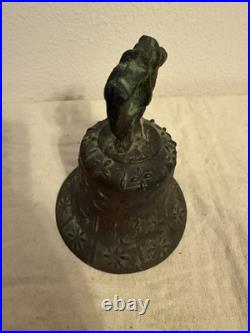 Antique Bronze Spanish Colonial Mission Bell 1888 Catholic Art