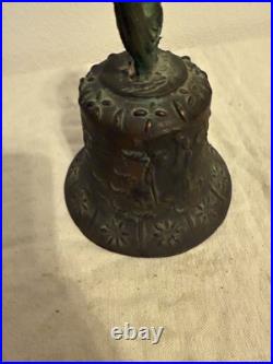 Antique Bronze Spanish Colonial Mission Bell 1888 Catholic Art