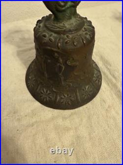 Antique Bronze Spanish Colonial Mission Bell 1888 Catholic Art