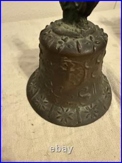 Antique Bronze Spanish Colonial Mission Bell 1888 Catholic Art