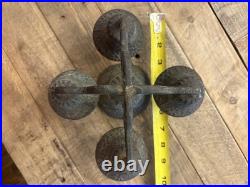 Antique Bronze Spanish Mexico Brass Mission Church 5 Bell Altar