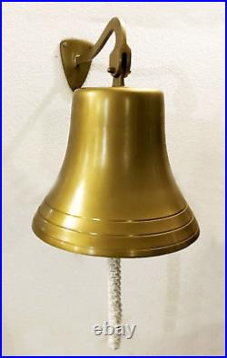 Antique Brown 14 Nautical Ship Big Bell Ring Home Kitchen Outdoor Indoor Door Be