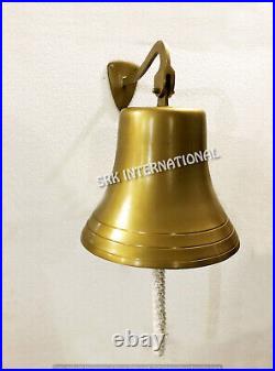 Antique Brown Nautical Ship Big Bell Ring Home Kitchen Outdoor Indoor Door Be