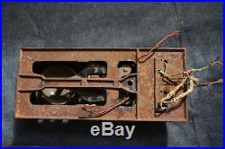 Antique Brown Palace Hotel Bellboy / Desk / Boy Signal Bell Cast Iron Box C 1890