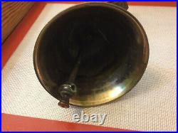 Antique Burma (RWF) Royal Welsh Fusiliers Brass Bell WithLeather Strap