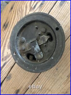 Antique Cast Brass Bell Windup Mechanical Ornate 1800s