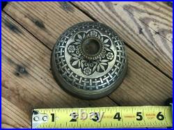 Antique Cast Brass Bell Windup Mechanical Ornate 1800s