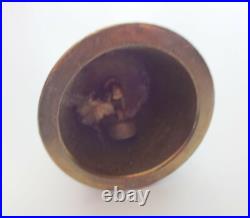 Antique Cast Bronse Brass Metal Mans Hold Head Bell