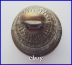 Antique Cast Bronse Brass Metal Mans Hold Head Bell