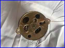 Antique Cast Iron Brass COMPLETE Door Bell Old Vintage Knob Eastlake 235-17J