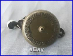 Antique Cast Iron Brass Turn Handle Door Bell Old Corbins Victorian Vtg 28-19J
