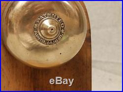 Antique Cast Iron Brass Turn Key Door Bell Old Victorian Door Hardware 755-16