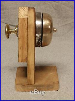 Antique Cast Iron Brass Turn Key Door Bell Old Victorian Door Hardware 755-16