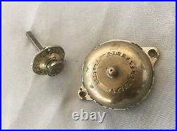 Antique Cast Iron Brass Turn knob Door Bell Old Taylors Victorian Vtg 29-19J