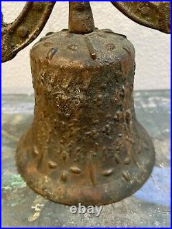 Antique Cast Iron Bronze Mission Bell Spanish Colonial Mexico