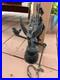 Antique Cast Wrought Iron Bell Monastery Catholic Church Wall Mount Angel