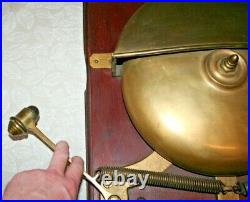 Antique Charles Cory & Son Large 26 Brass Double Chime Nautical Ships Fire Bell