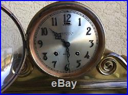 Antique Chelsea Tambour #3 Ships Bell Clock All Original Brass/Bronze Ca. 1921