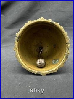 Antique Cherub on Top Bronze Bell