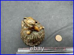 Antique Cherub on Top Bronze Bell