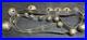 Antique Christmas Horse Graduated Sleigh Bells Double Leather strap Brass 86