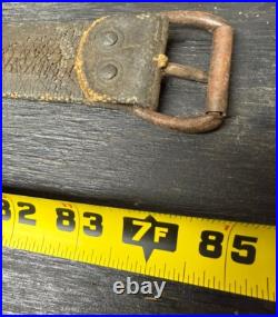 Antique Christmas Horse Graduated Sleigh Bells Double Leather strap Brass 86