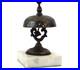 Antique Civil War Era Hotel Desk or Concierge Bronze & Brass Bell withMarble Base