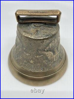 Antique Civil War US Army Camel Corp US Cavalry Eagle Brass Bell