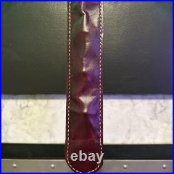 Antique Collectible Brass Sleigh bells Christmas Mahogany Leather Door Strap