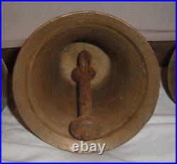 Antique Conestoga Brass Bells, Horse Hame Wagon Carriage, Large Sleigh Bell Rack