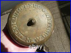 Antique Corbins Door Bell Brass with Outside Ringer Handle Pat 1865 1869