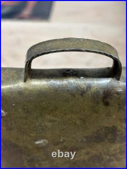 Antique Cow Bell Original Old Hand Crafted, 6 Firestone Clapper Brass Copper