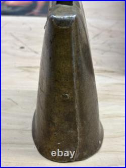Antique Cow Bell Original Old Hand Crafted, 6 Firestone Clapper Brass Copper