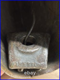 Antique Cow Bell Original Old Hand Crafted, 6 Firestone Clapper Brass Copper
