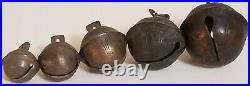 Antique Crotal Bell / Sleigh Bell Lot, Sizes 2, 4, 6, 8, 10